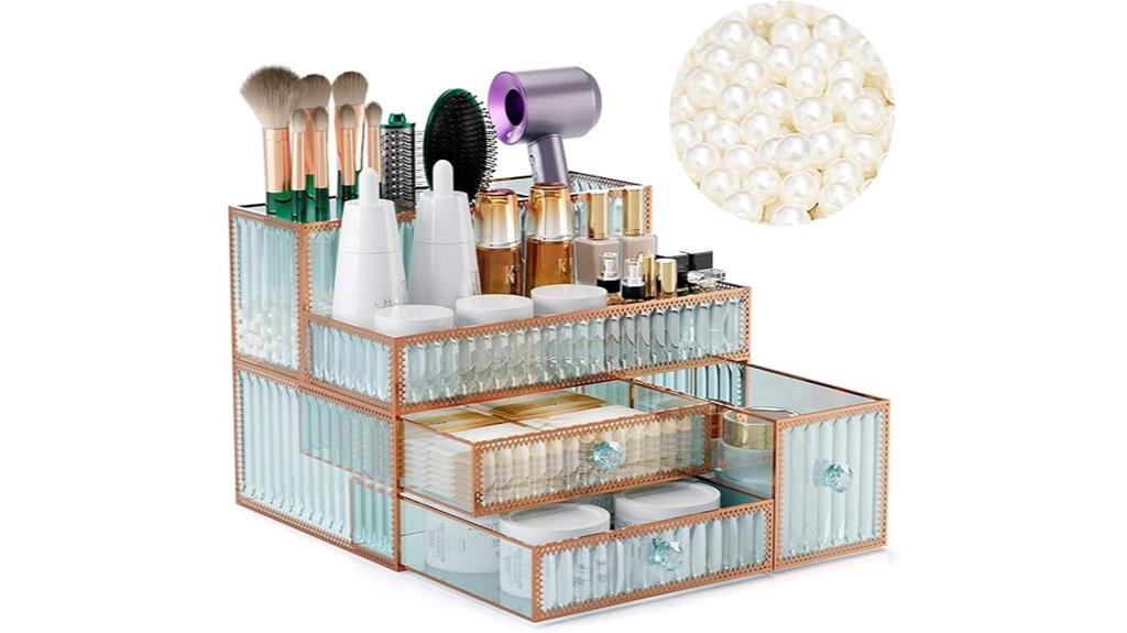 cosmetic skincare countertop organizer