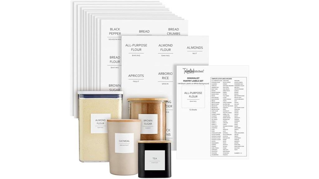 creative labels for kitchen containers