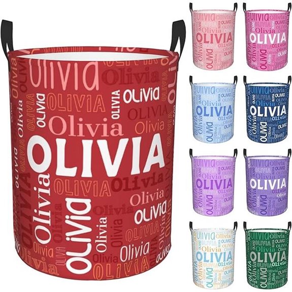 Personalized Name Laundry Hamper for Boys Girls Men Women