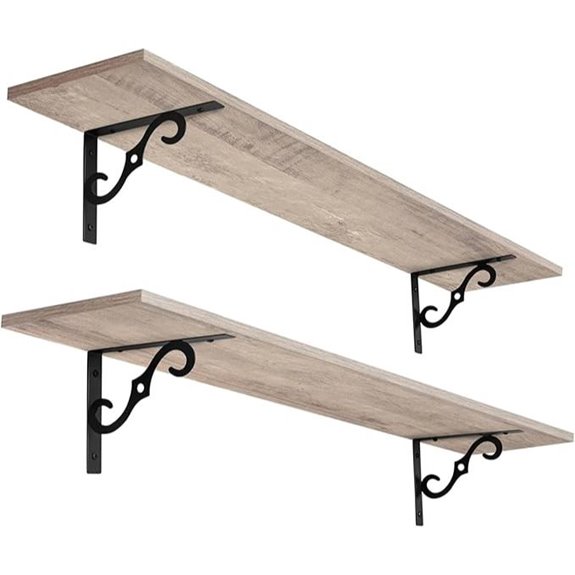 DINZI LVJ Floating Wall Shelves Set of 2