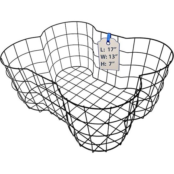 Bone-Shaped Metal Dog Toy Storage Basket