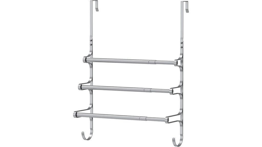 door mounted towel holder