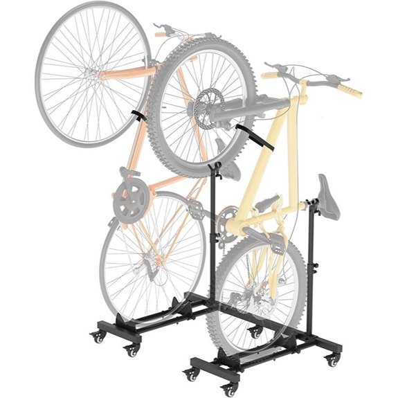 Vertical Bike Stand (2 Pack) for Garage & Indoor Storage