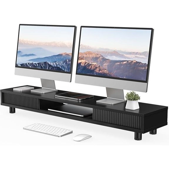 Fenge Dual Monitor Stand with Storage Organizer