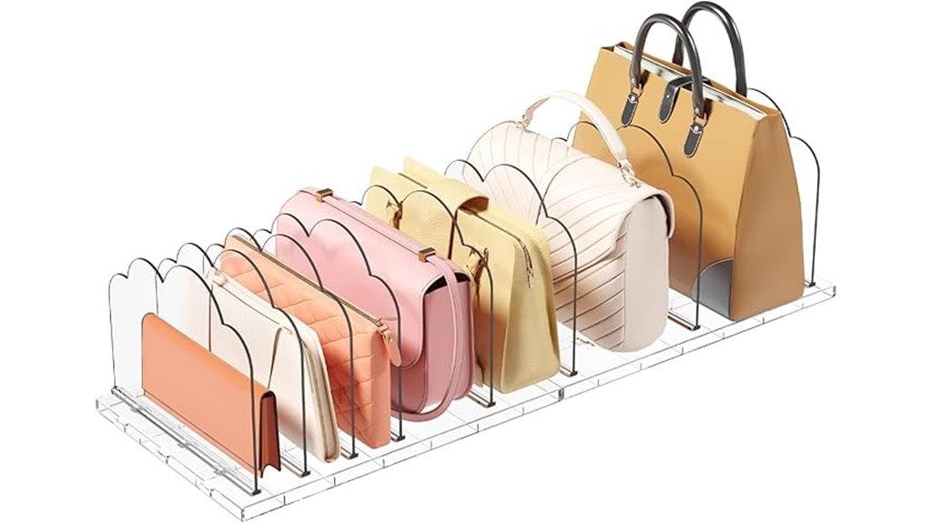 dual pack closet purse organizers