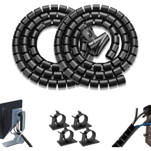 PC Cable Management Sleeve Tube (2 Pack)