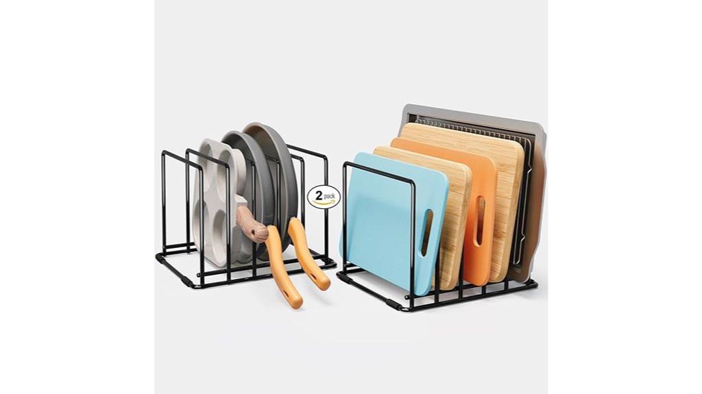 dual slot kitchen organizer