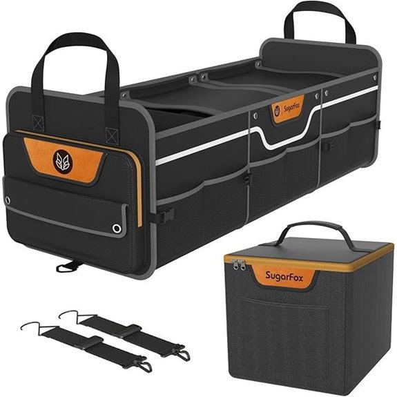 Heavy Duty Foldable Car Trunk Organizer with Cooler