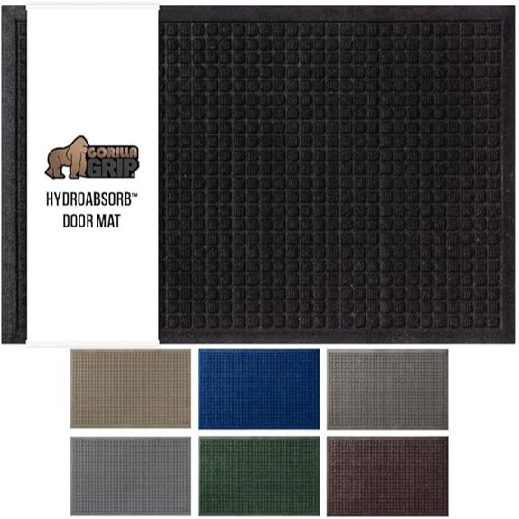 GORILLA GRIP Absorbent Indoor Outdoor Door Mat