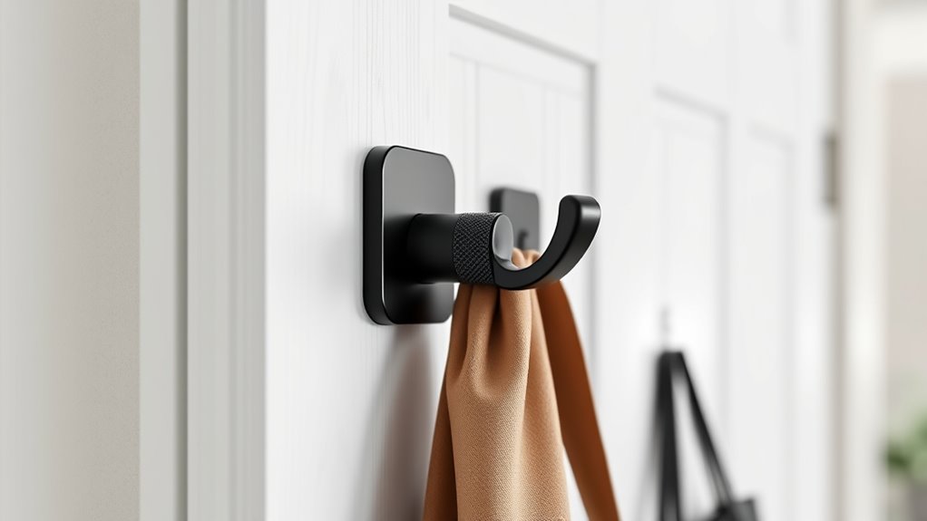 durable space saving door hooks