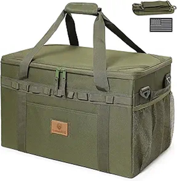 Tactical Camping Storage Tote with Axe Holder