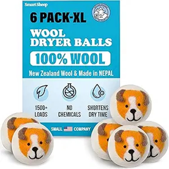 Smart Sheep Wool Dryer Balls (6-Pack)
