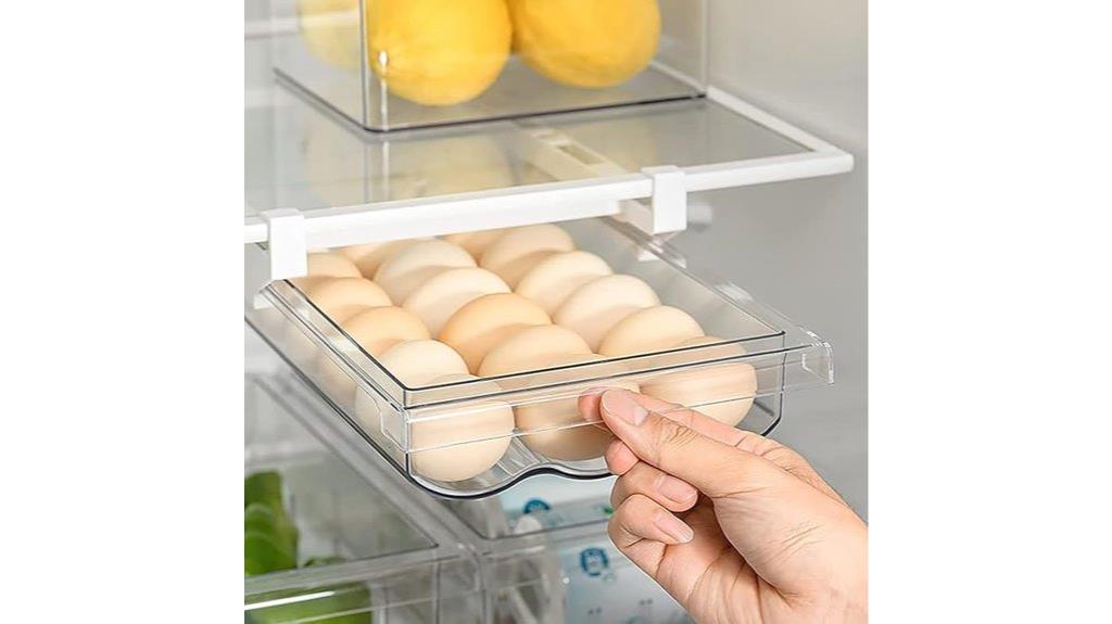 egg storage drawer organizer