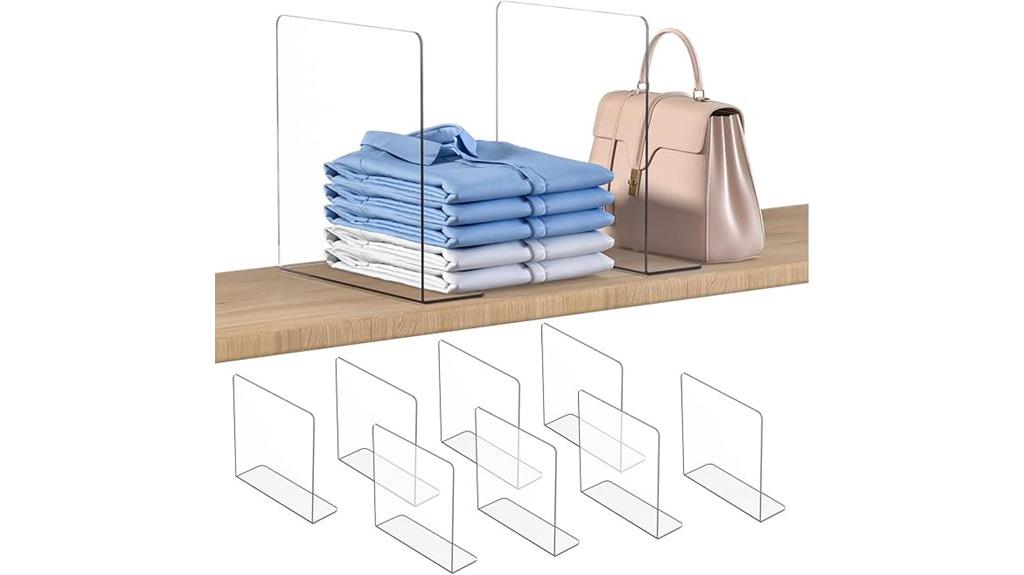 eight pack closet dividers