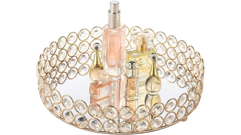 elegant feyarl crystal tray