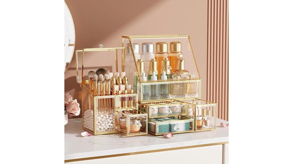 elegant gold frame organizer