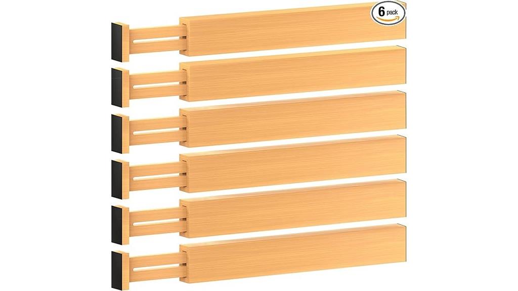 expandable bamboo drawer dividers