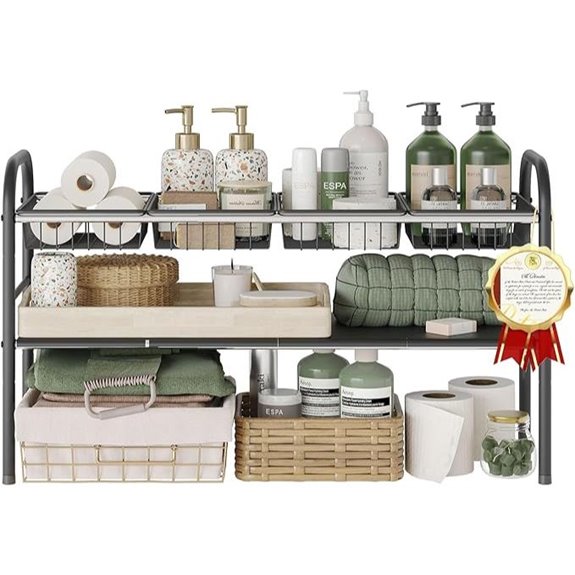 NETEL Expandable Under Sink Organizer with Baskets