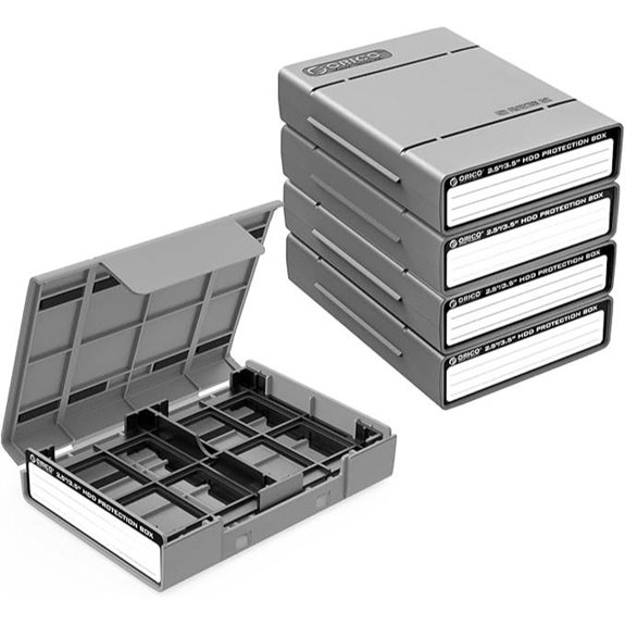 ORICO 5-Pack Hard Drive Storage Cases