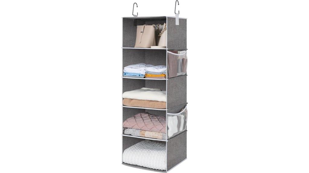 five shelf closet organizer