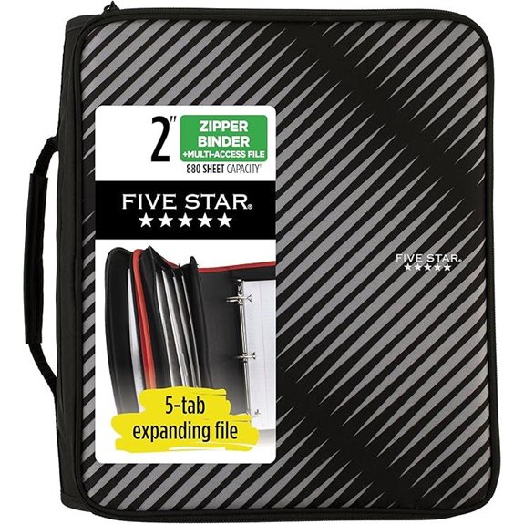 Five Star Zipper Binder with Expanding File