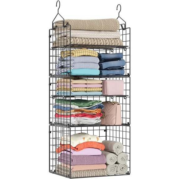 X-cosrack 5-Tier Closet Hanging Organizer Shelves