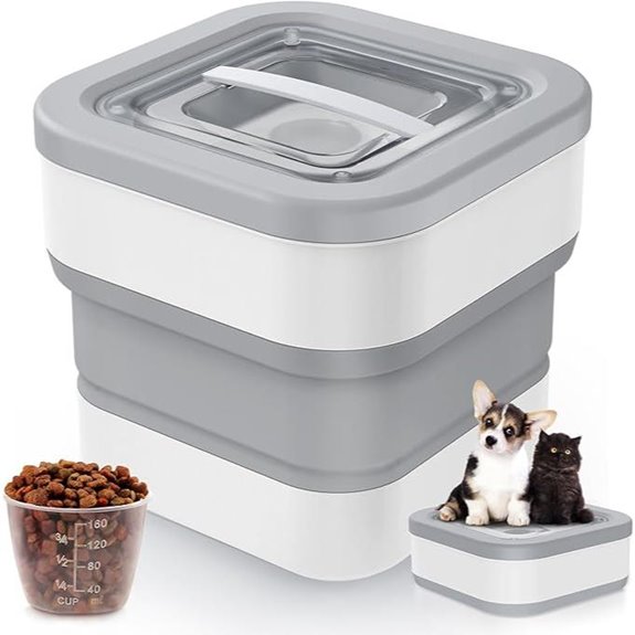 Collapsible Dog Food Storage Container (10-14 lbs)