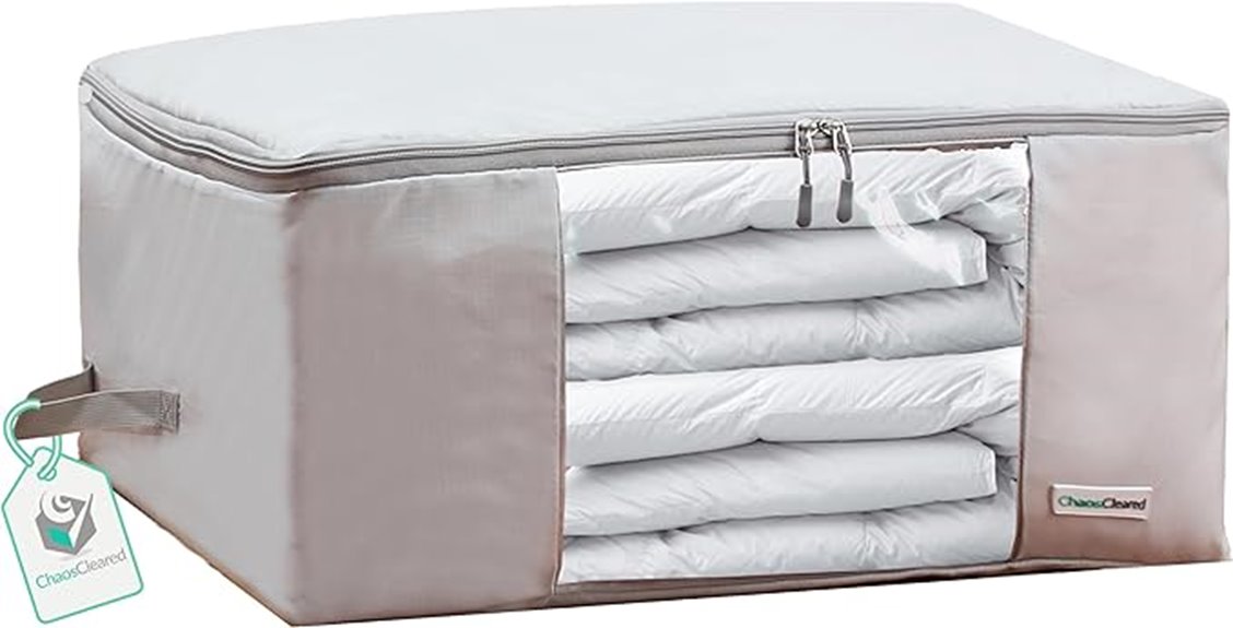 foldable bedding storage organizer