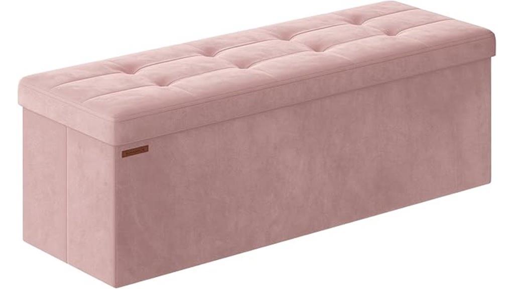 foldable ottoman footrest bench