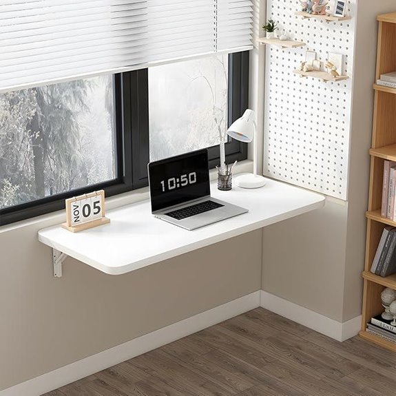 Wall-Mount Foldable Table for Kitchen and Craft