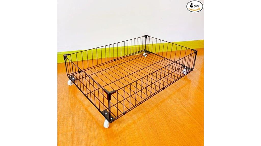 four drawer underbed storage