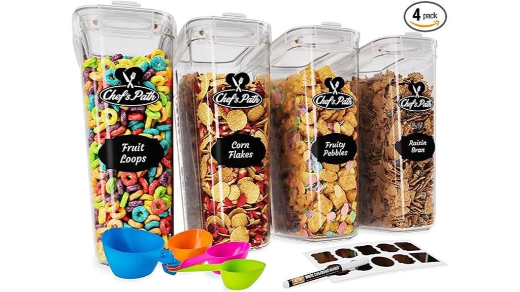 four liter airtight containers