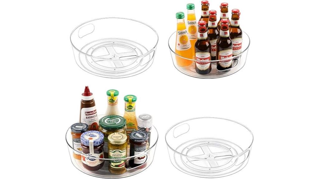 four pack lazy susan organizers