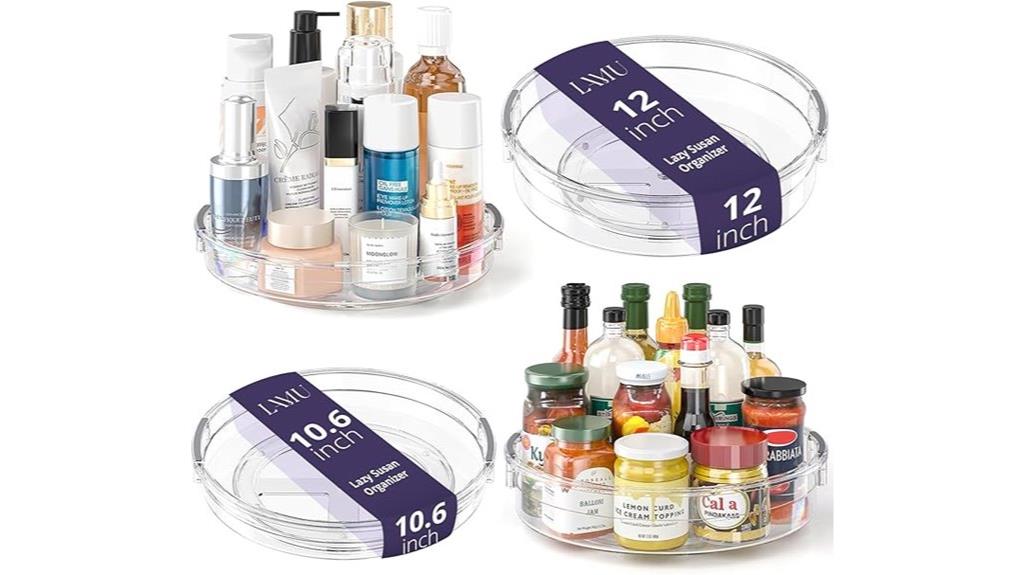four pack lazy susan organizers