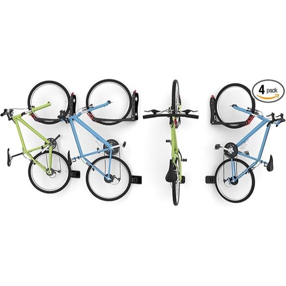 four pack wall bike racks