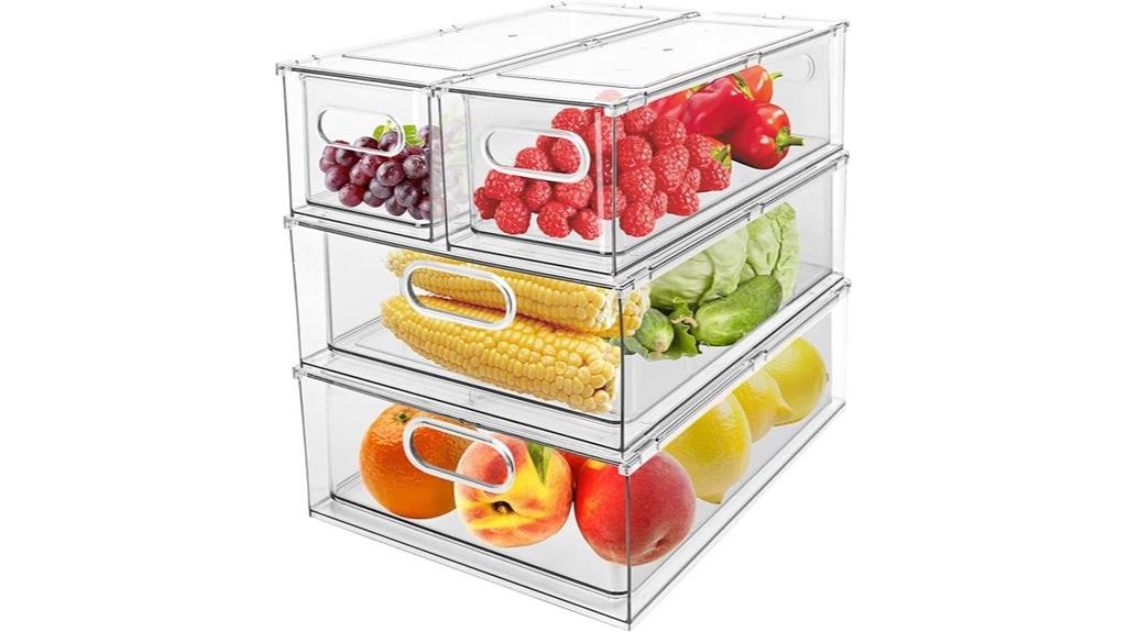 four piece drawer storage