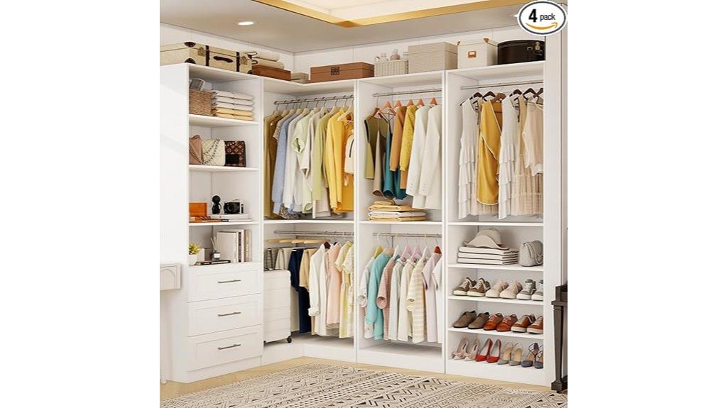 four set closet organizer