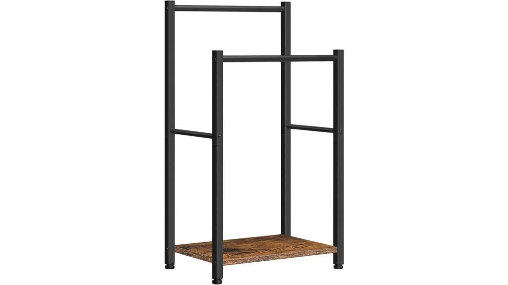 free standing towel rack