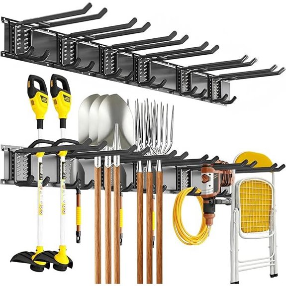 Garage Wall Mount Tool Organizer with Hooks