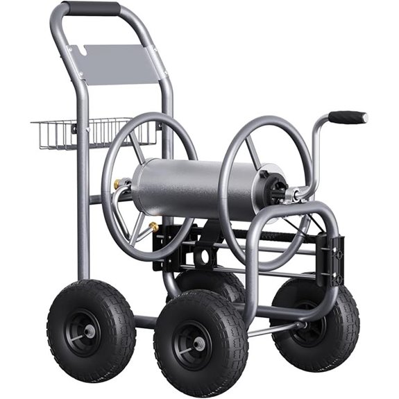 Giraffe Tools Garden Hose Reel Cart with Wheels