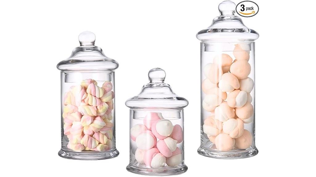 glass jars for decor