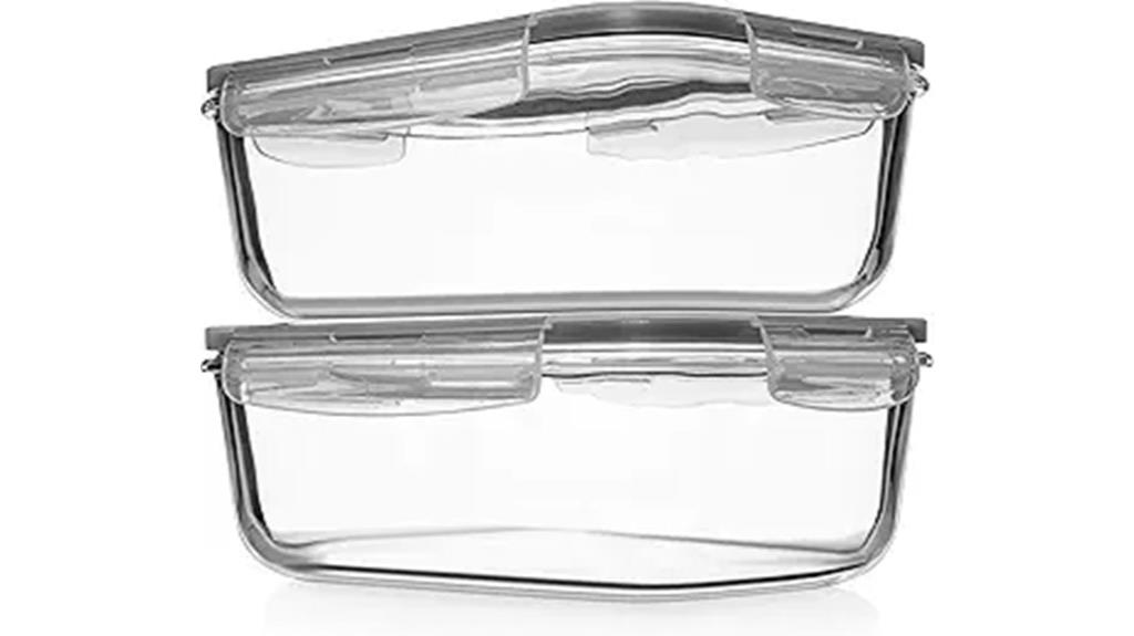 glass leak proof storage