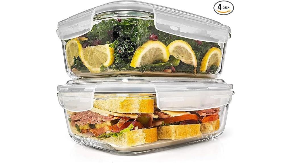 glass storage containers set