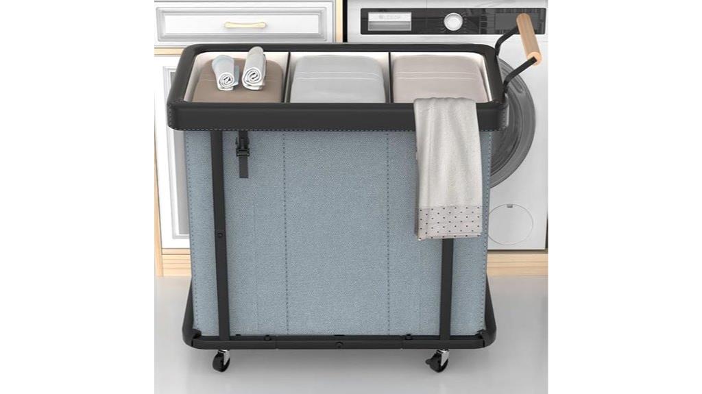 gray 60 gallon laundry hamper