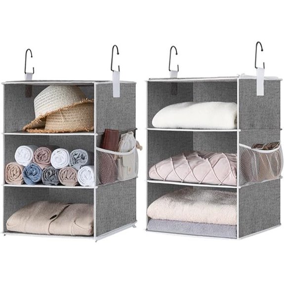 StorageWorks 6-Shelf Closet Organizer Gray