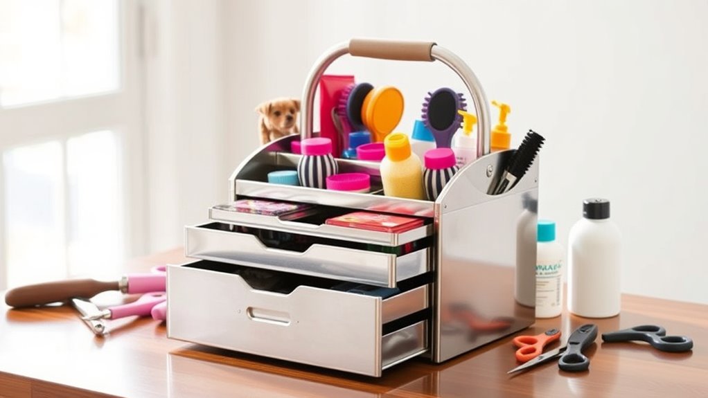 grooming tool organizer criteria