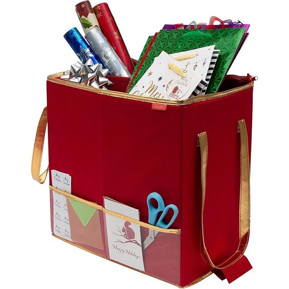 Gift Bag Organizer with Handles and Storage Space