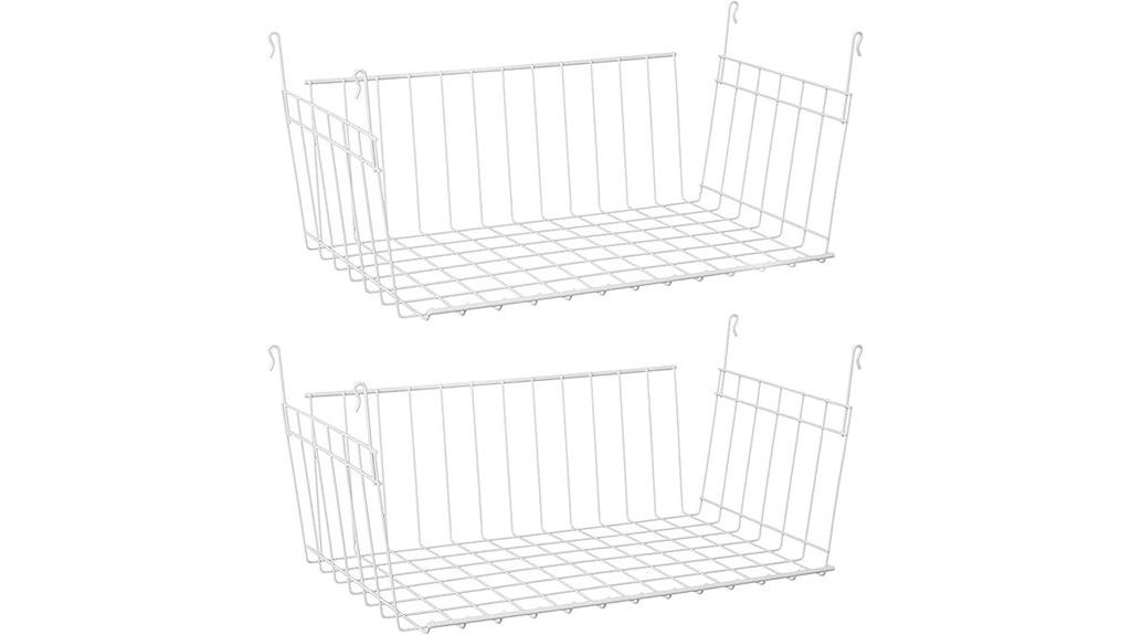 hanging basket wire shelving