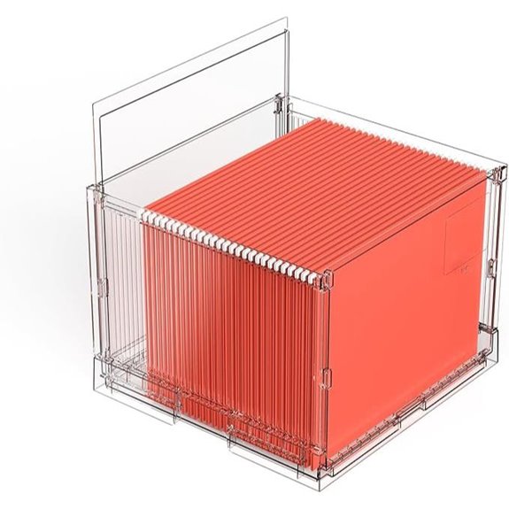 UMAIL Hanging File Organizer with Lids (1 Pack)