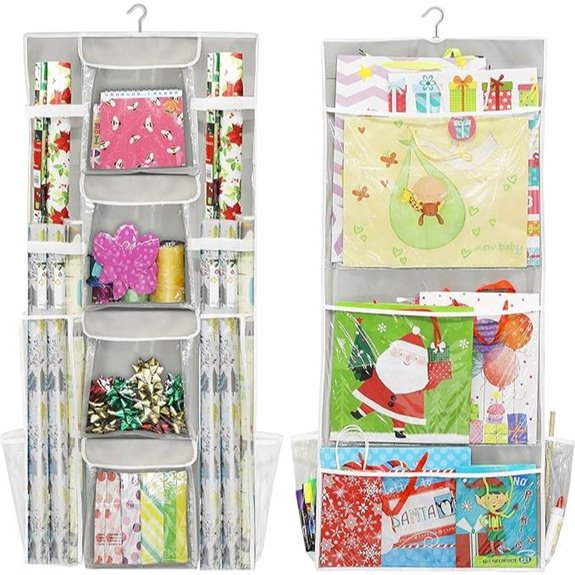 Simple Houseware Hanging Gift Wrap Organizer